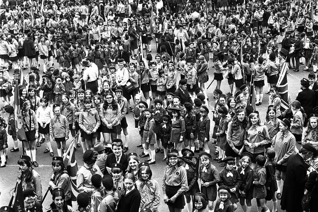 St George's Day parade in Wigan in 1972