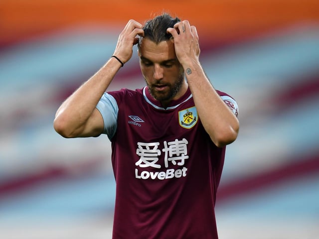 The striker didn't get the opportunity to get into the game having sustained an injury around the quarter-of-an-hour mark. His only contribution - which led to his knock - was a header over the top from Brownhill's set-piece.