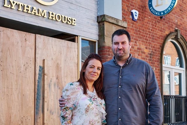 Ross Robinson and Katie Baillie who have transformed the former Portofino site into bar and restaurant Lytham House