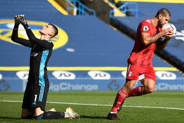 No goalkeeper will be happy conceding seven goals in two games and Meslier might have done better with two of the three against Fulham but learning all the time and looks sure to start in goal. Photo by Oli Scarff - Pool/Getty Images.