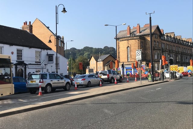 The work has sparked traffic queues in Seamer Road