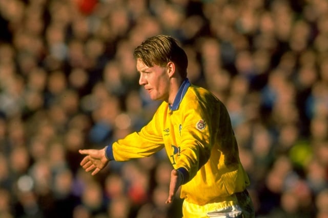 Batts in action during the FA Cup third round clash against Barnsley at Oakwell in January 1991.