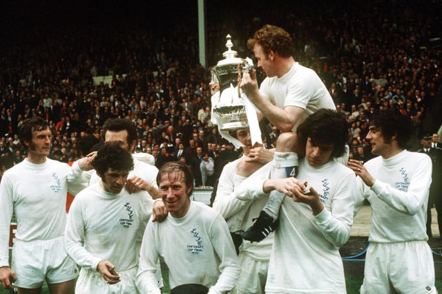 We had to include this! Leeds United celebrate winning the FA Cup in 1972.