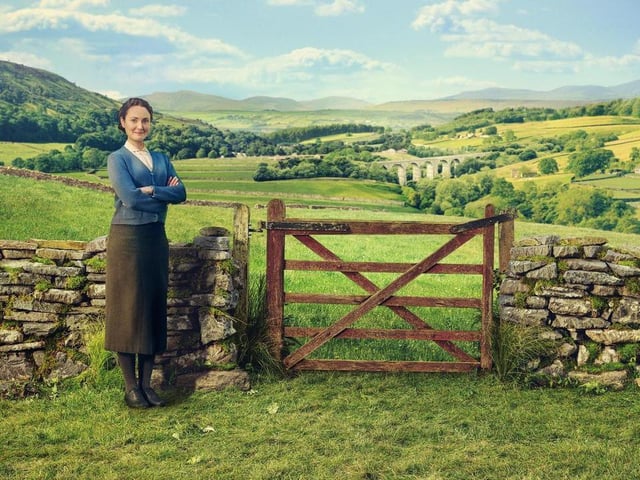 “Mrs Hall (Anna Madeley) is a woman on her own," says Ros Little, costume designer. "The cardigan, it’s darned and a little bit frayed, but it’s a practical garment she puts on every day."
