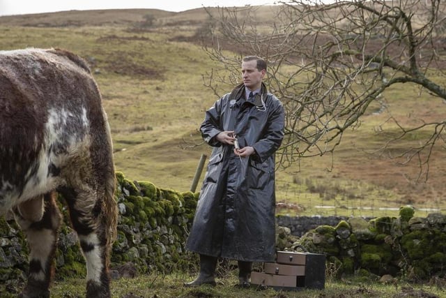 Dashing and practical, James has his all-weather Yorkshire vet look sorted.