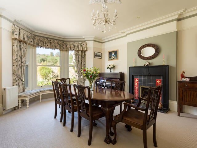 The dining room provides a great family space