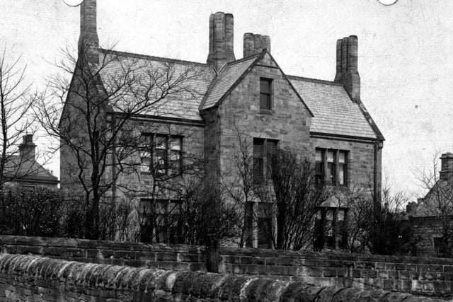Front view of the vicarage on Oulton Lane taken from Holmsley Lane. Year unknown.
