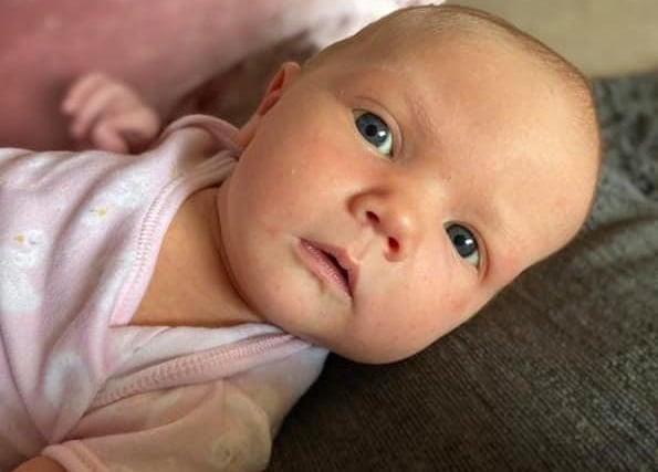 This lovely photo of Chloe was shared by Elizabeth Hayhurst. Chloe was born at Royal Preston Hospital on September 1, 2020.