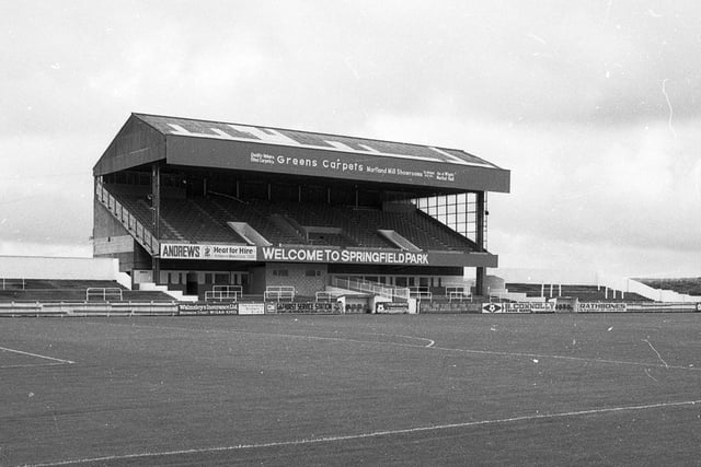 Springfield Park in the 1970s, home to Wigan Athletic until 1999