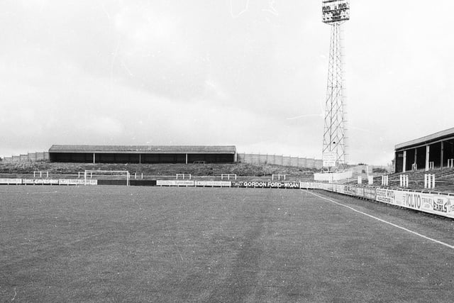 Springfield Park in the 1970s, home to Wigan Athletic until 1999
