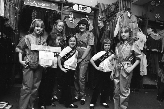 Young invaders took over the store at Owen Owens, Fishergate, Preston, to show of their own fashions. The junior fashion models were displaying the autumn range of clothes by Ladybird. Only instead of a catwalk they used the whole store as their stage - groups of them mixing and mingling with the shoppers