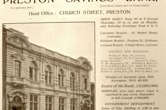 The old Preston Savings Bank