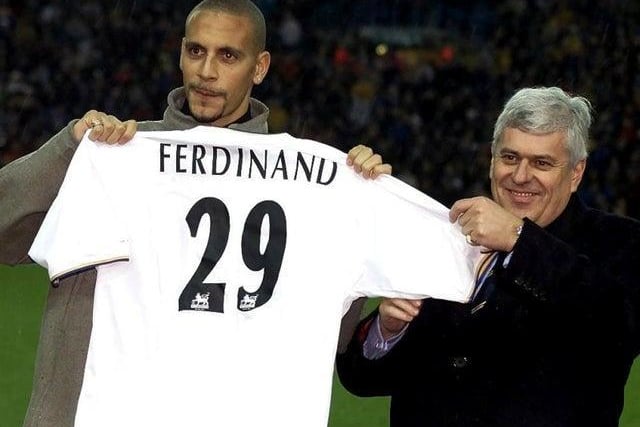 Before the summer signing of Rodrigo for £27m this year, Rio Ferdinand was Leeds United’s most expensive transfer, joining the Whites from West Ham in November 2000 for a British record-breaking £18m fee, becoming the world's most expensive defender. He played a key role in Leeds United reaching the Champions League semi-final in 2001. He would eventually join rivals Manchester United on a five-year deal in July 2002 for £30m, becoming the most expensive British footballer in history at the time.