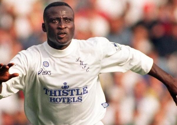 Tony Yeboah only spent two memorable years at Leeds after arriving from Eintracht Frankfurt in 1995.  He scored 32 goals in just 66 appearances, two of which were some of the best goals in Leeds United and Premier League history; a monumental volley against Liverpool, and a wonder goal against Wimbledon. He then returned to Germany in 1997, singing for Hamburg.