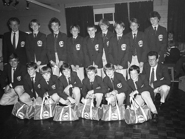 Fourteen members of the Poulton Youth Under 14 football club are going on a holiday of a lifetime. Their parents have raised almost £10,000 to send them on a seven match, two-week trip to California. In our picture, the Poulton team show off their tour uniforms