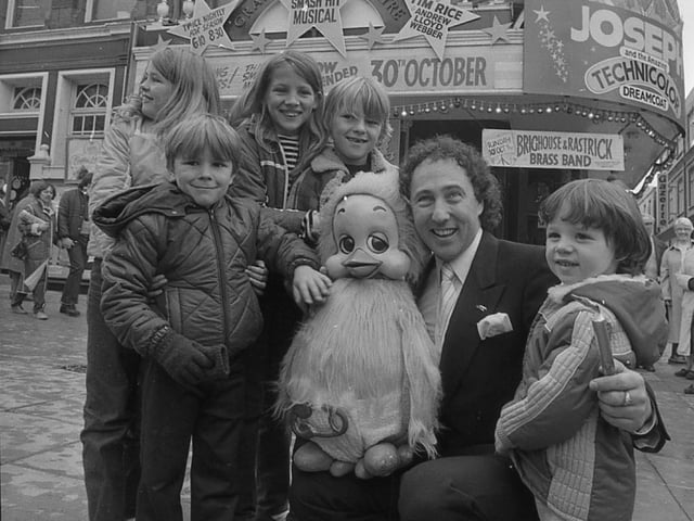 Ventriloquist Keith Harris and his popular little bird, Orville, are looking forward to getting their teeth into their latest seaside challenge when they bring their highly successful variety show to Blackpool's Grand Theatre. Keith and Orville are pictured above with some of their fans