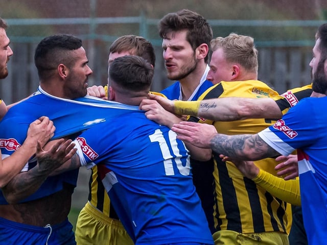 PHOTO FOCUS: Whitby Town v Scarborough Athletic / New Year's Day 2019
