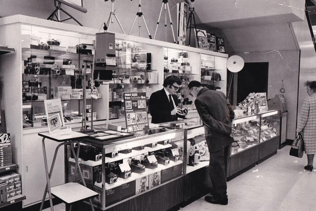 November 1972 and for the photography enthusiast there was a tempting Camera Shop in the newly-modernised store.