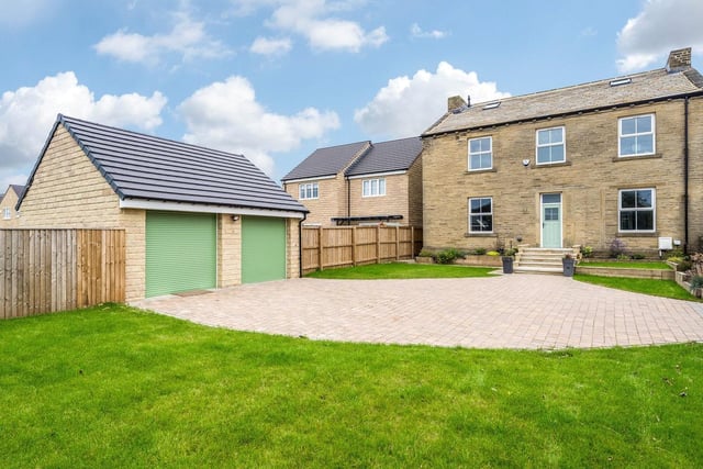 The five bedroom stone detached Galloway Lodge has been restored and now boasts a modern kitchen, en-suite bathrooms and a double detached garage.