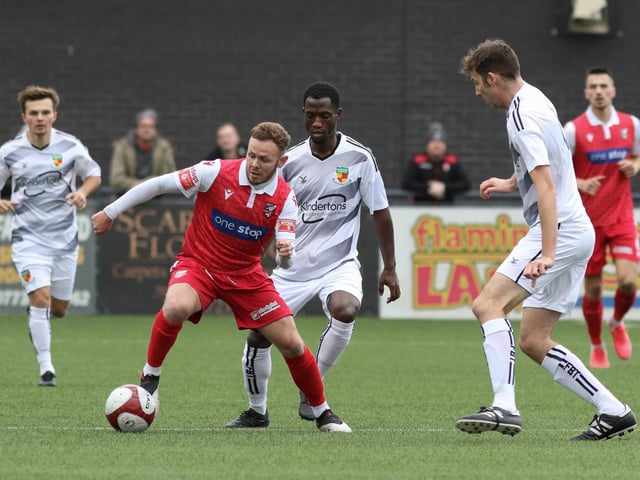Action from Boro's 1-1 draw with visitors Nantwich

PHOTOS BY MORGAN EXLEY