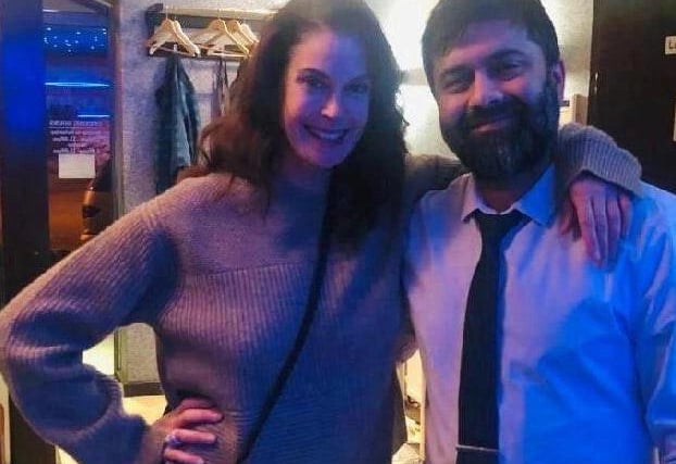 The Desperate Housewives star was spotted at Bengal Brasserie in Wetherby. We're sure this spiced up the local curry night...