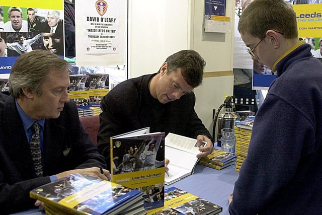 A book signing was held at WH Smith in the city centre for the launch of 'Inside Leeds United' by manager David O' Leary and the YEP's Don Warters.