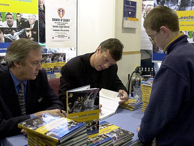 A book signing was held at WH Smith in the city centre for the launch of 'Inside Leeds United' by manager David O' Leary and the YEP's Don Warters.