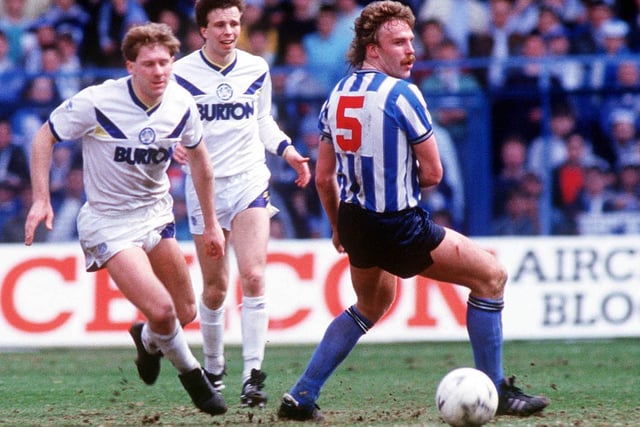 Ian Baird gets the better of Coventry City's Brian Kilcline during the FA Cup semi-final in April 1987.