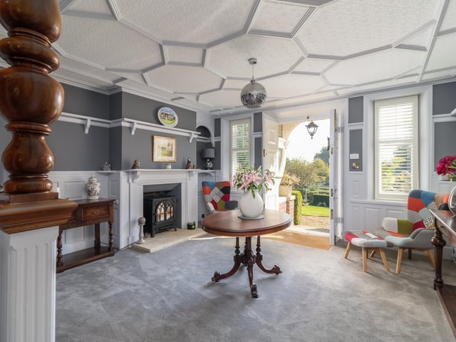 There are eye-catching period features at every turn