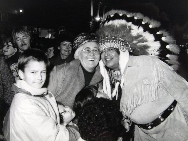 1986 and Joe Sierra, a native American, was flown from America to turn on the lights partly thanks to a YEP spearheaded by YEP journalist and columnist John Thorpe. Quite why, no one is entirely sure.