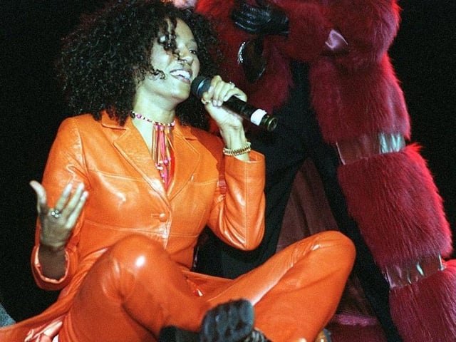 Scary Spice dropped into her home city to turn on the lights in 1999. She was left embarrassed after she slipped and nearly fell off the stage.