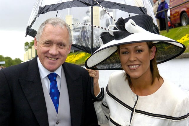 Look North presenters Harry Gration and Christa Ackroyd arrive for the first day of Royal Ascot at York in June 2005.