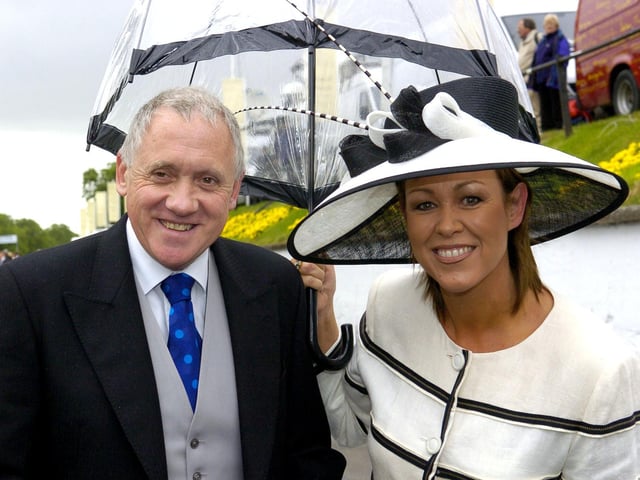 Look North presenters Harry Gration and Christa Ackroyd arrive for the first day of Royal Ascot at York in June 2005.
