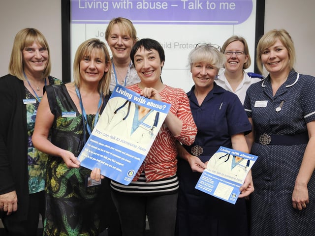 Domestic violence campaign launch at Scarborough Hospital.