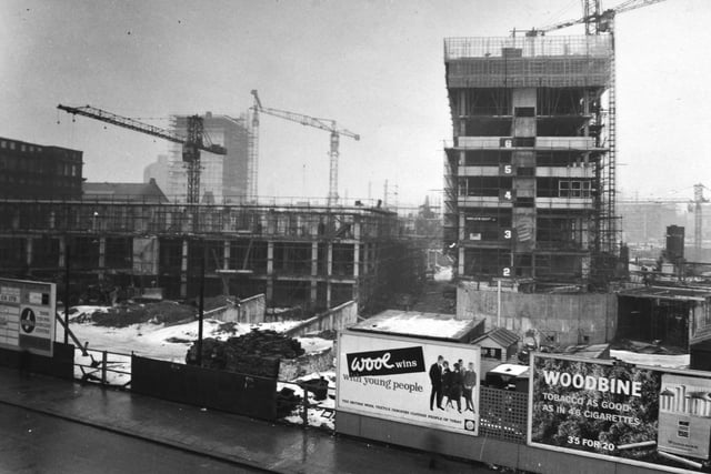 The Merrion Street development area in February 1959.