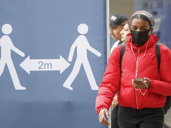 Social distancing reminders in Leeds (Photo: Danny Lawson/PA Wire)