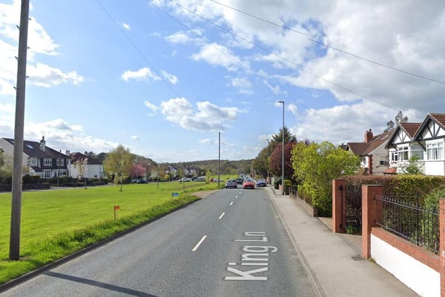 King Lane - 30mph / Between 200m north of Alwoodley Lane to 50m north of the Ring Road
