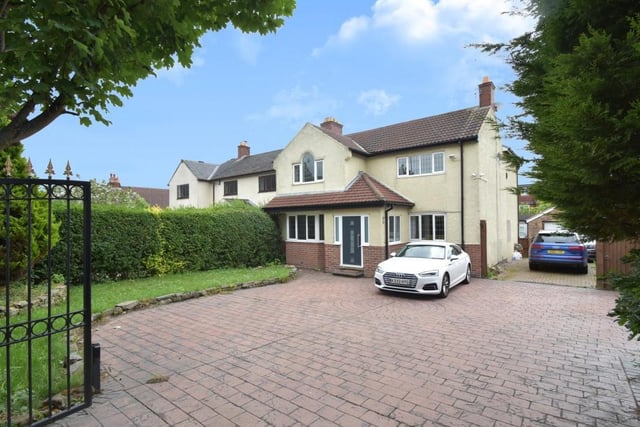 This Wakefield Road home has five bedrooms, three reception rooms and the surprise addition of a swimming pool.