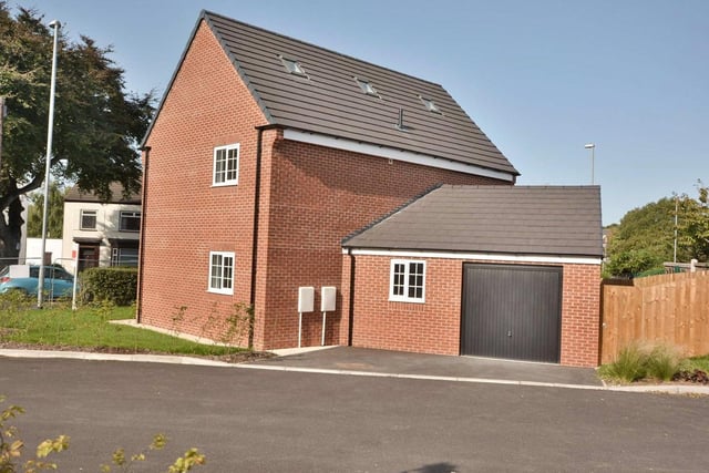 The new build home is on the Appletree Court development on Lidgett Lane. It is one of only six new homes. It has five bedrooms, three bathrooms and a modern kitchen dining area.