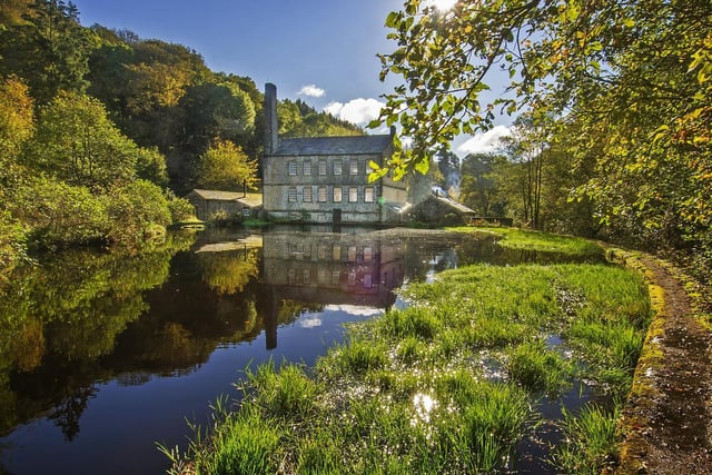 Gibson's Mill, the visitor centre at National Trust site Hardcastle Crags, near Hebden Bridge