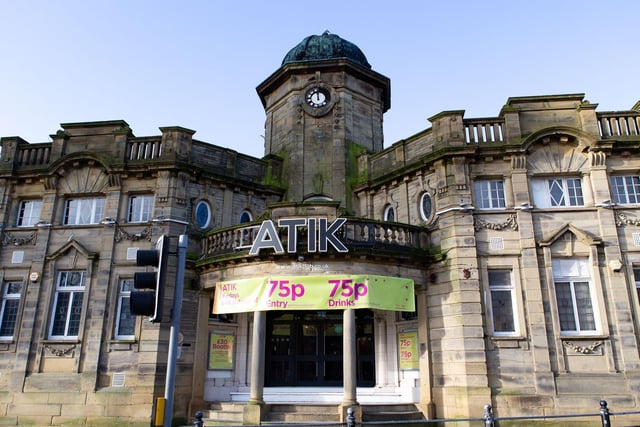 Atik Nightclub in Halifax town centre used to be a former cinema. It is thought to be haunted by the ghost of a projectionist who burned to death during a horror film showing 70 years ago.