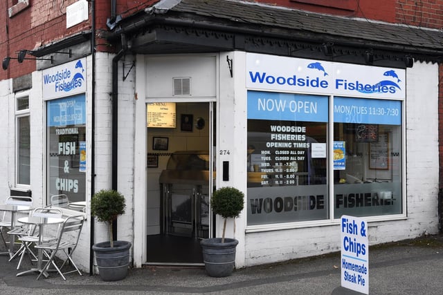 Woodside Fisheries customer: "Great local fish n chip shop, lovely crispy batter, beautiful fish and perfect chips. Generous portions, quick efficient service after phoning through our order, polite and friendly staff."