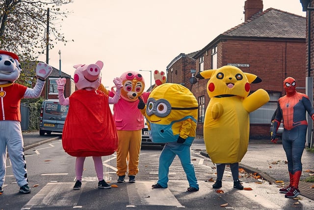 Fun mascots taking part included paw patrol characters, picachu, minions, spider man and peppa pig.