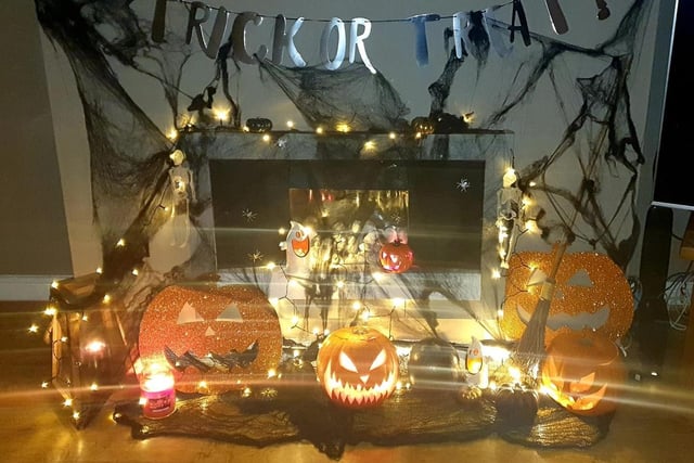 Pumpkins galore in this display created by Katie Rebecca Dickens