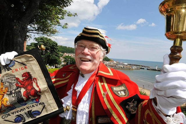 The trademark smile ... photo from 2015, when he retired from the town crier role