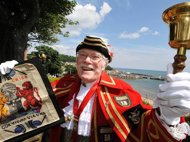 The trademark smile ... photo from 2015, when he retired from the town crier role