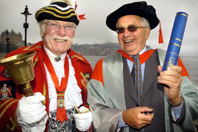 With fellow Freeman of the Borough and good friend Tom Pindar at the University of Hull degree ceremony at the Spa in 2009