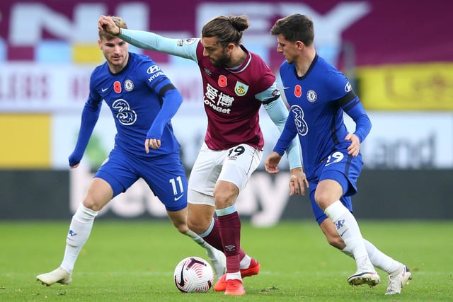 Came on at the start of the second half with the Clarets crying out for a bit more mobility in the final third. Worked hard, on both flanks, as Chelsea dominated and tried to knit things together in the final third, to no avail.
