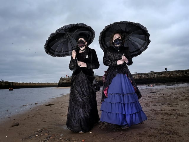 A mother and daughter on the beach