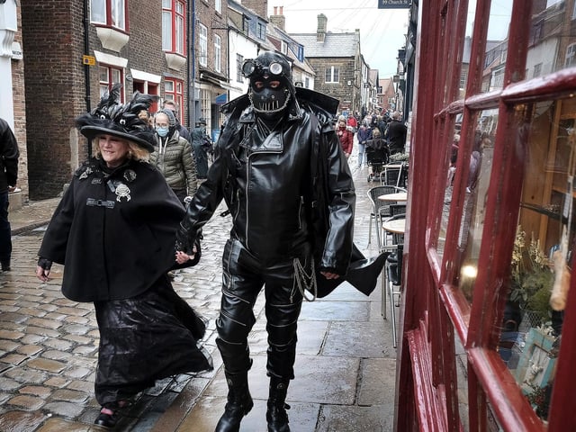 Steampunk costumes were also on display